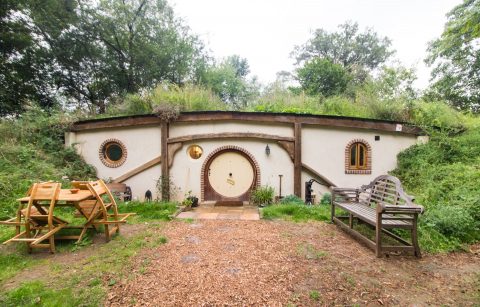 Staying in Britain's Only Authentic Hobbit Hole at West Stow Pods
