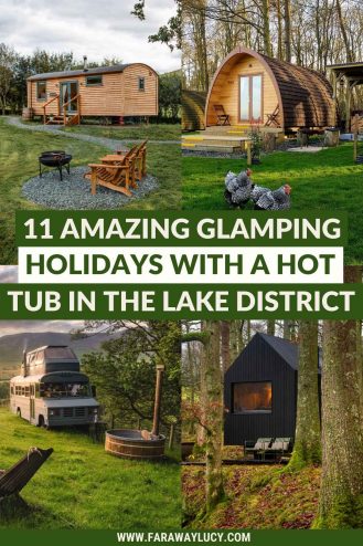 11 Amazing Glamping Holidays with a Hot Tub in the Lake District. Fancy going glamping in the Lake District? You'll love these cosy cabins, shepherd’s huts, converted buses and wagons. Click through to read more...