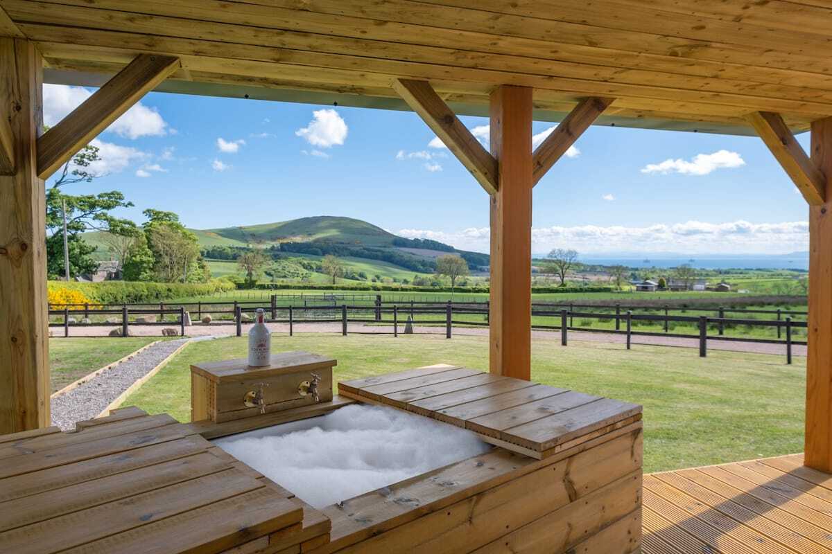countryside-views-from-hot-tub-at-heartland-cottage-lodges-with-hot-tubs-scotland