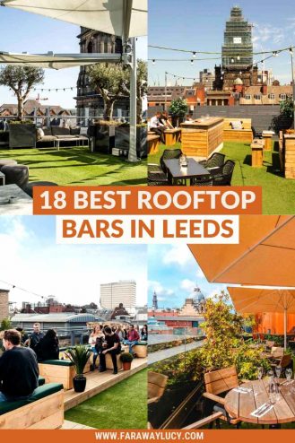 The 18 Best Rooftop Bars in Leeds with Amazing Views [2021]. From beers on a boat to fancy drinks on a sophisticated terrace, you'll love these rooftop bars in Leeds. Click through to read more...