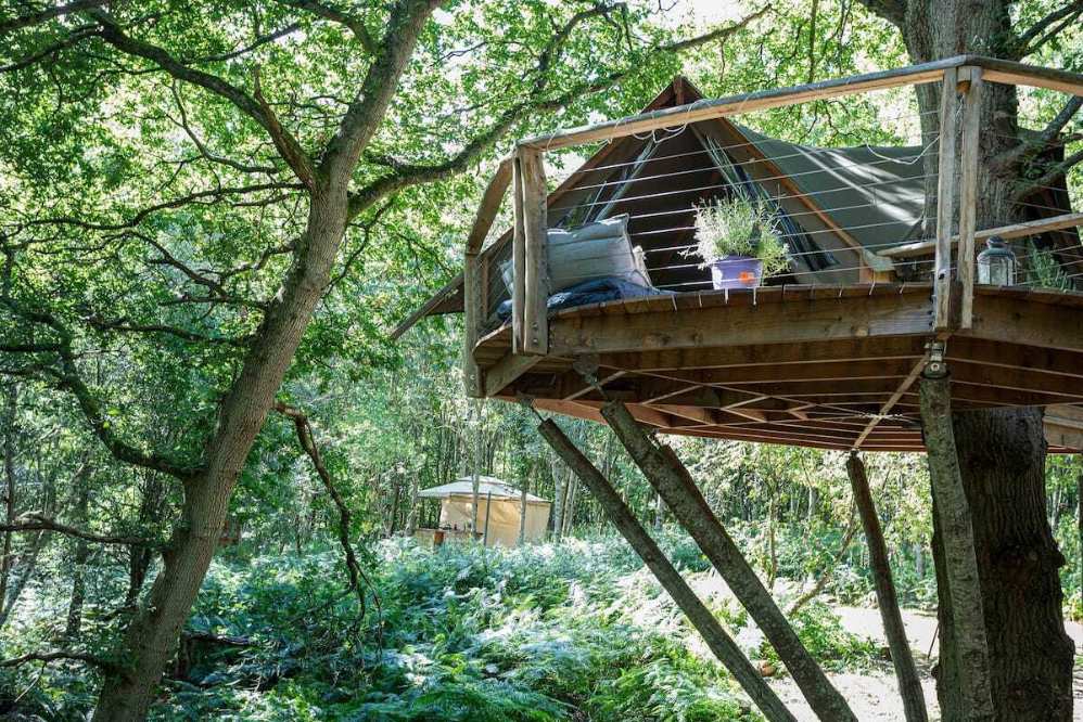 undercover-treehouse-on-decking-in-woodland