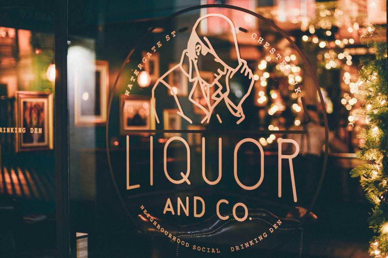 sign-on-glass-door-of-liquor-and-co-bar
