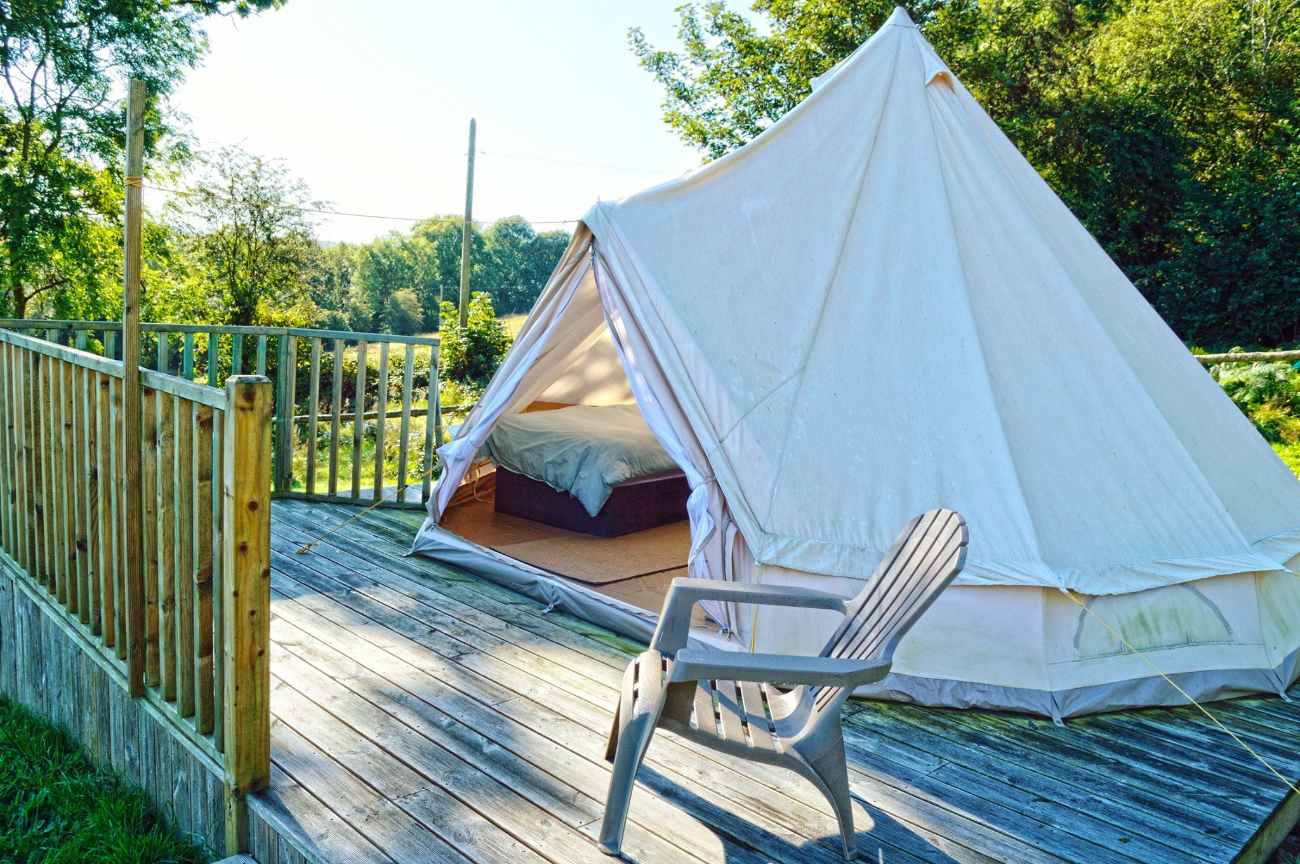 white-butterfly-valley-bell-tent-on-decking-glamping-kilkenny