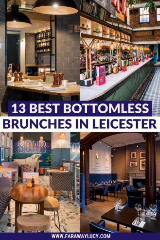 Bottomless Brunch Leicester: 13 Best Brunches You Need to Try. From pizza places to gastropubs to Latin American cuisine, here are the 13 best places to go for bottomless brunch in Leicester! Click through to read more...