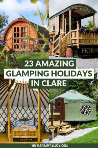 Glamping Clare: 23 Amazing Places You Need to Stay At. From glamping pods and shepherds huts to yurts and bell tents, here are 23 amazing glamping holidays in Clare. Click through to read more...