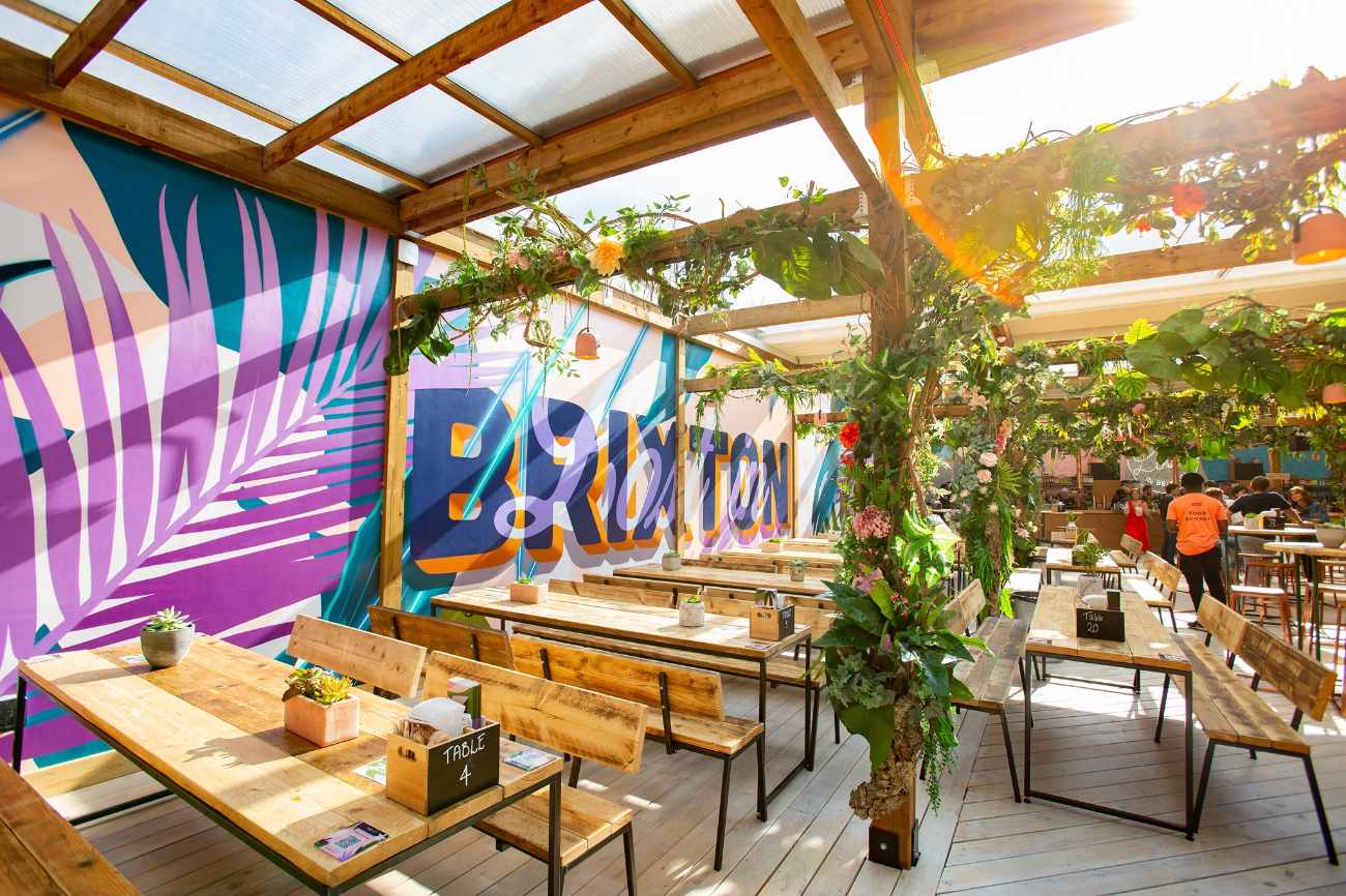 outdoor-tables-at-lost-in-brixton-bottomless-brunch-brixton