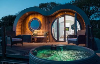 sky-meadow-glamping-pod-at-night-glamping-pembrokeshire