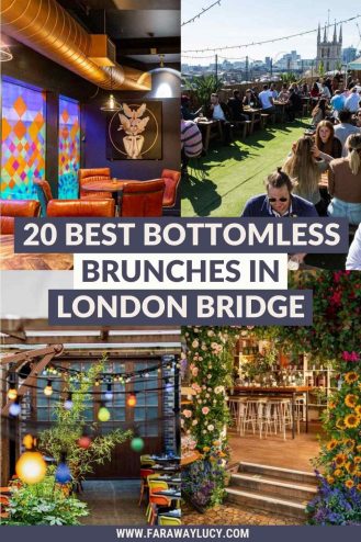 Bottomless Brunch London Bridge: 20 Brunches You Need to Try [2021]. From rooftop brunches with amazing views to brunch with live music, here are the 20 best places to go for bottomless brunch in London Bridge! Click through to read more...