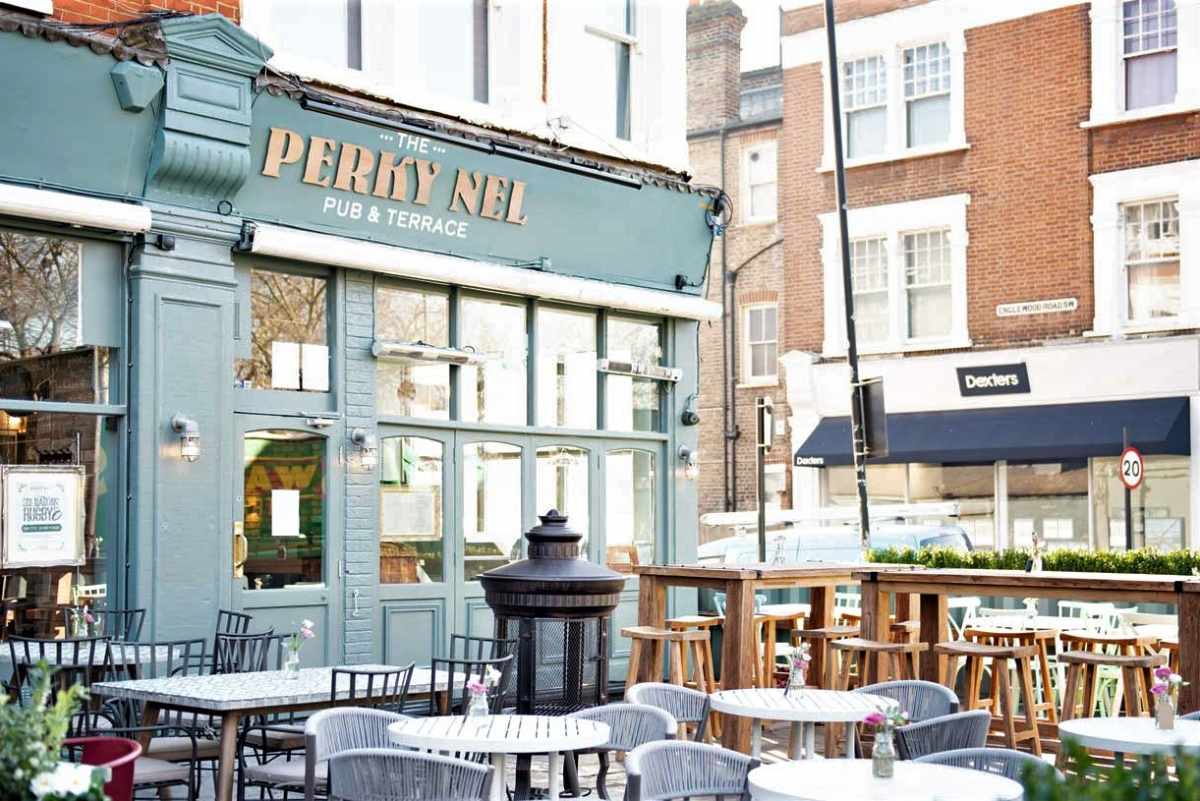 outdoor-seating-at-the-perky-nel-bar-and-terrace-bottomless-brunch-balham