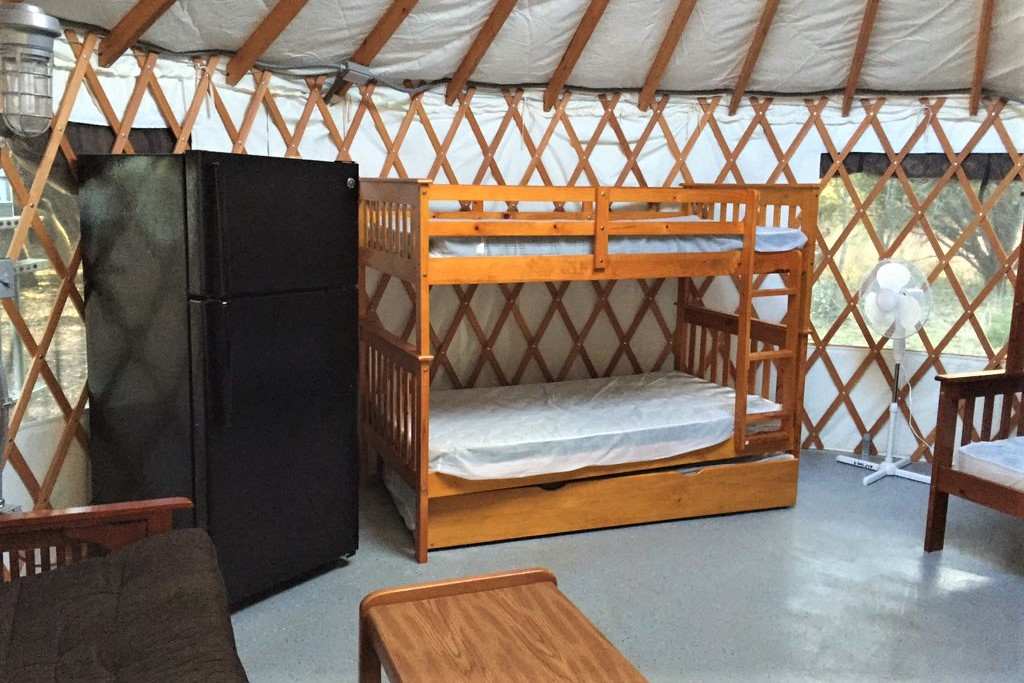 interior-of-abilene-state-park-yurt-with-bunk-bed