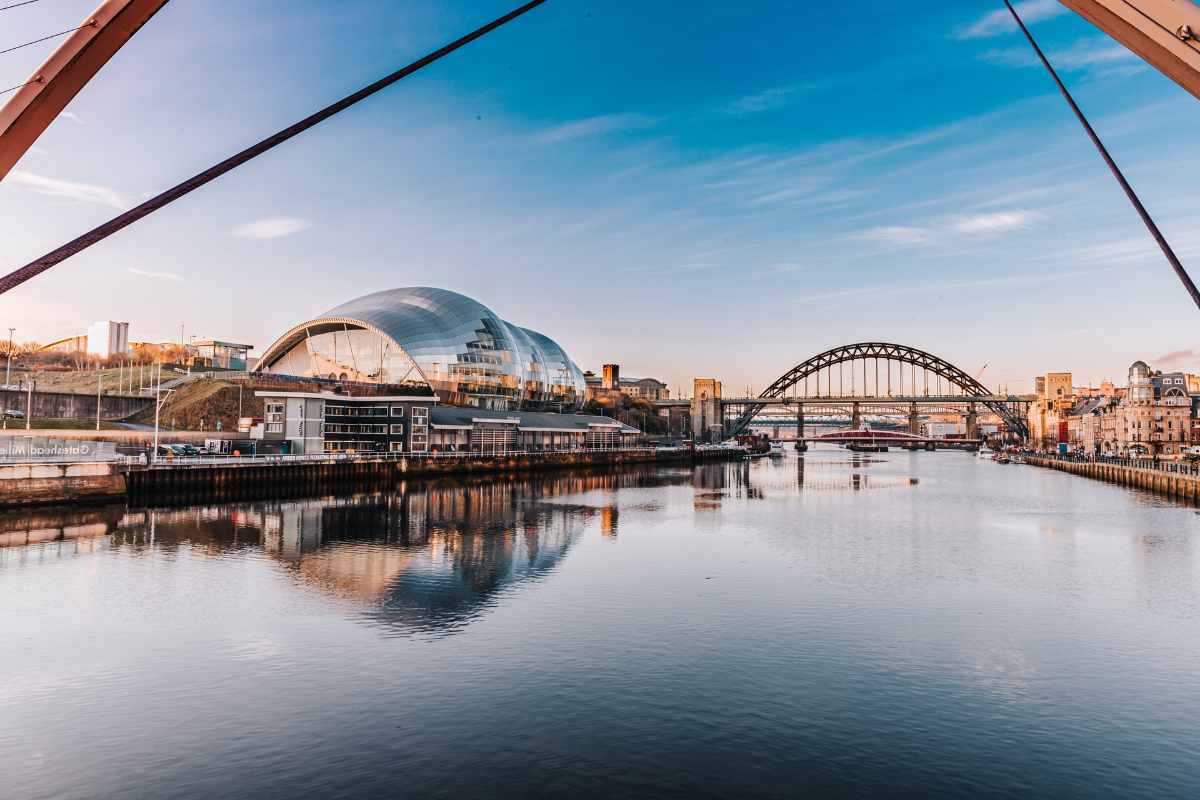 newcastle-quayside-with-bridge-at-sunsetnewcastle-quayside-with-bridge-at-sunset