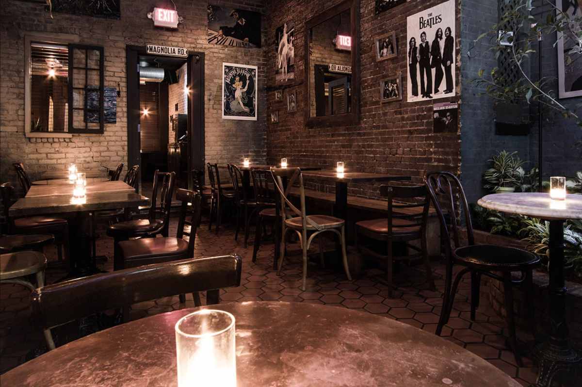 candles-on-tables-inside-bea-restaurant-bottomless-brunch-nyc