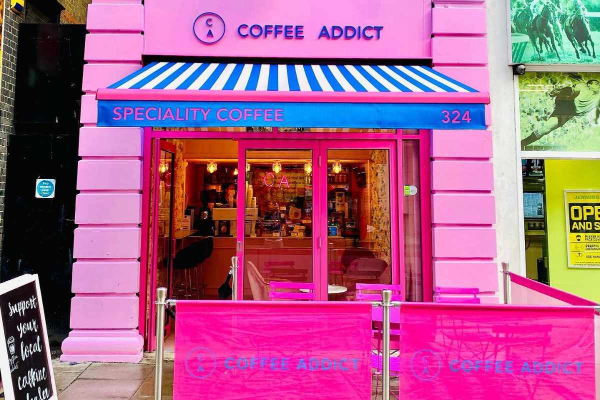 pink-exterior-of-coffee-addict-speciality-coffee-cafe