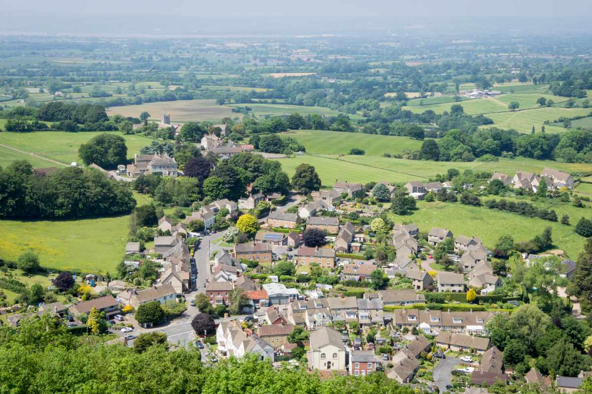view-of-north-nibley-village-from-above