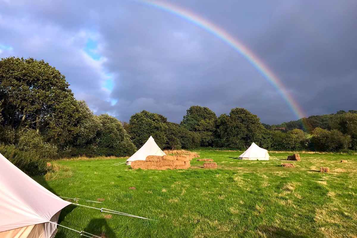rainbow-over-dorset-glamping-fields-bell-tents