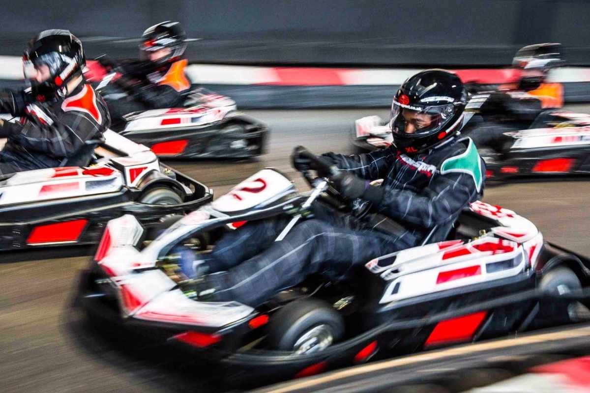 four-people-go-karting-at-teamsport-karting