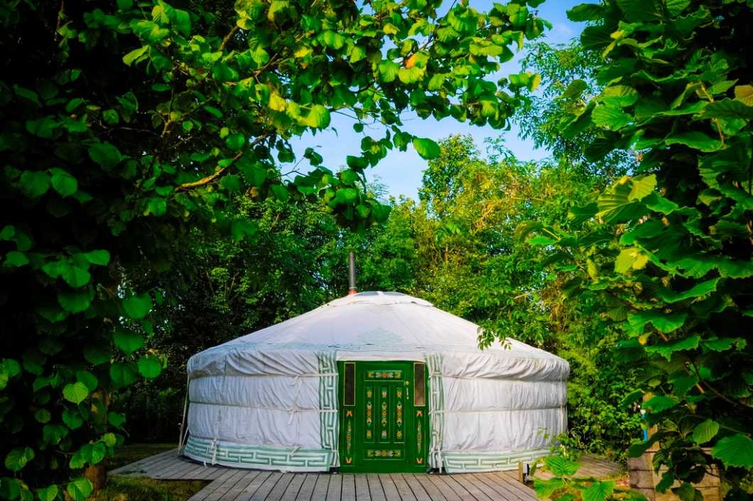 meon-springs-yurt-surrounded-by-trees-glamping-hampshire