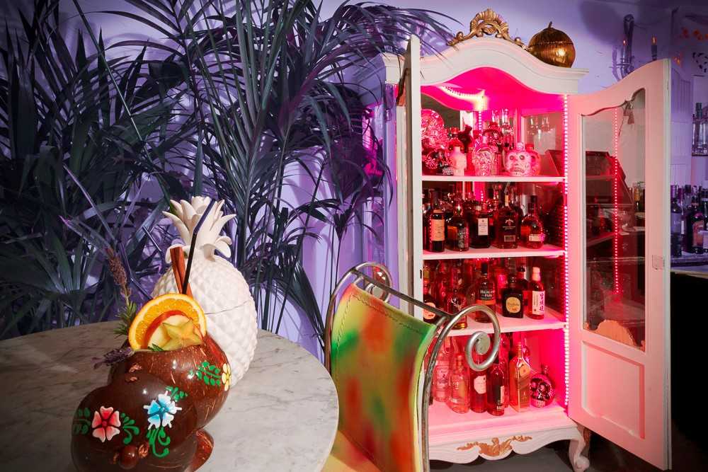 table-and-wardrobe-of-drinks-at-ninetyeight-bar