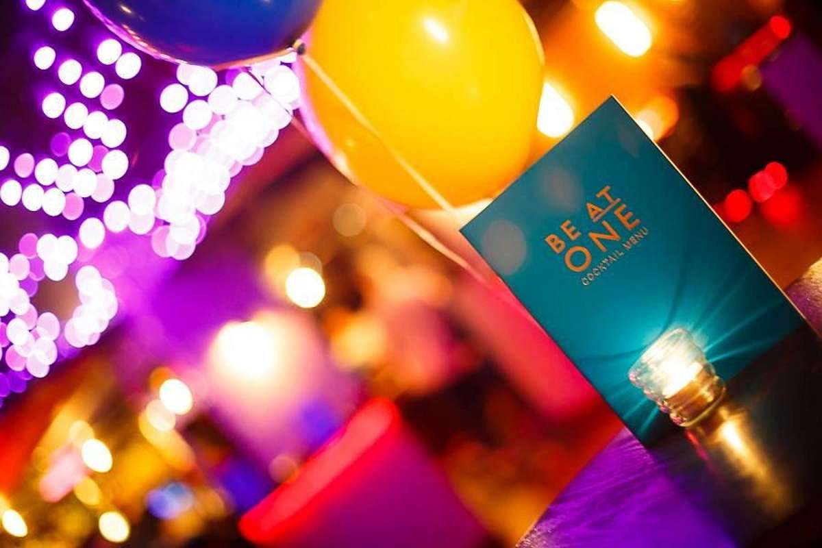 balloons-and-menu-at-be-at-one-cocktail-bars-reading