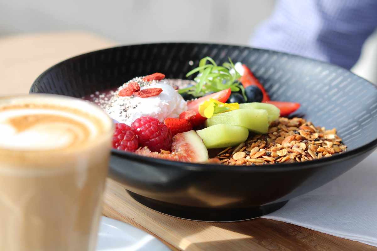 coffee-and-bowl-topped-with-fruit-from-the-little-ox-cafe