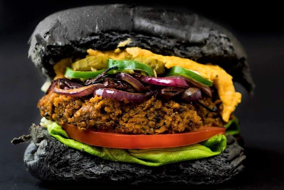 black-burger-from-depot-vegan-restaurants-cardiff