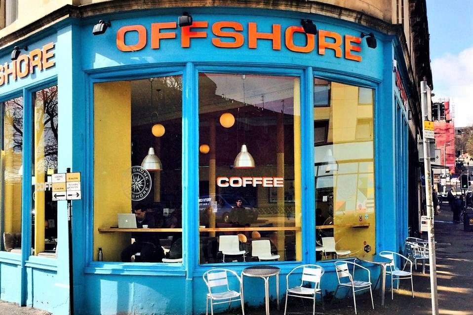 blue-exterior-of-offshore-coffee-in-daytime