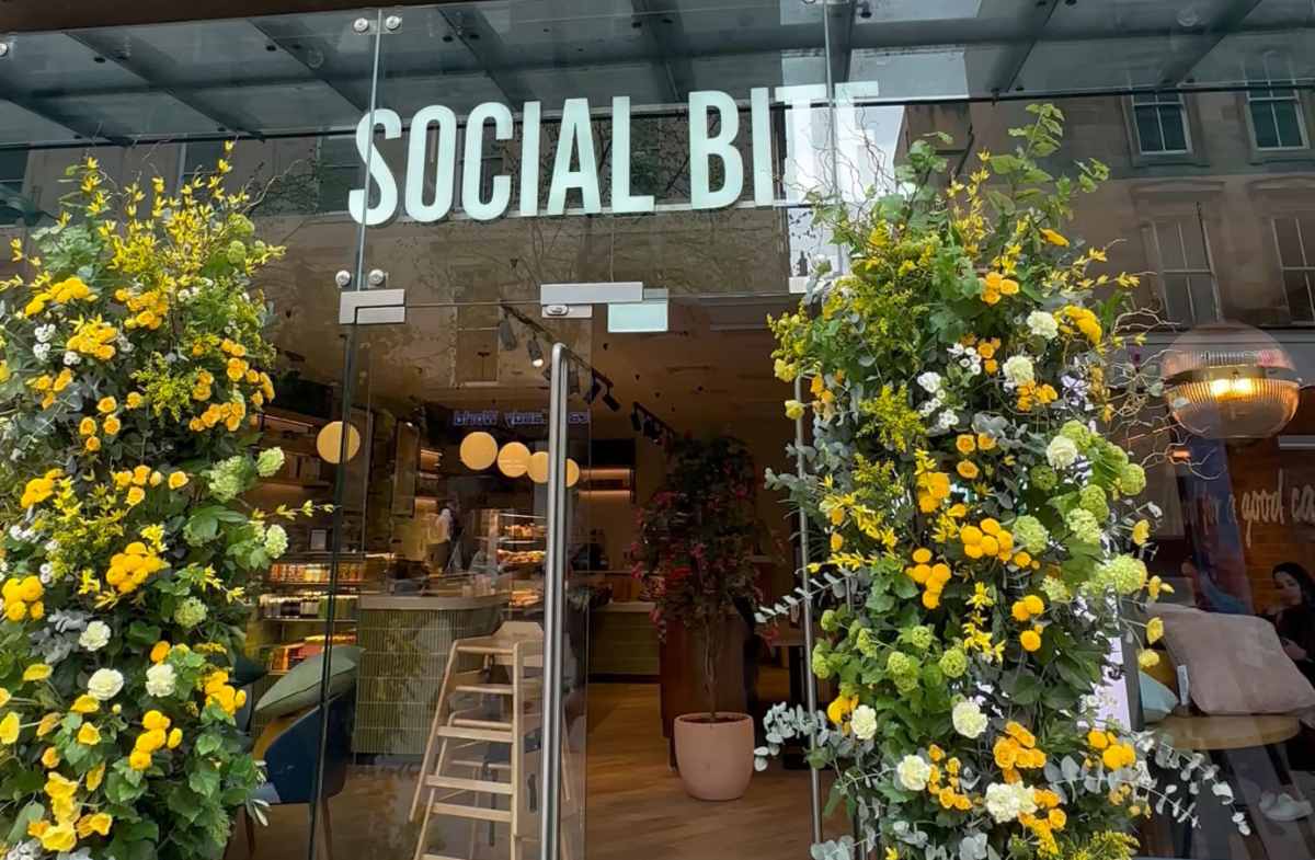 flowers-outside-social-bite-cafe-in-daytime