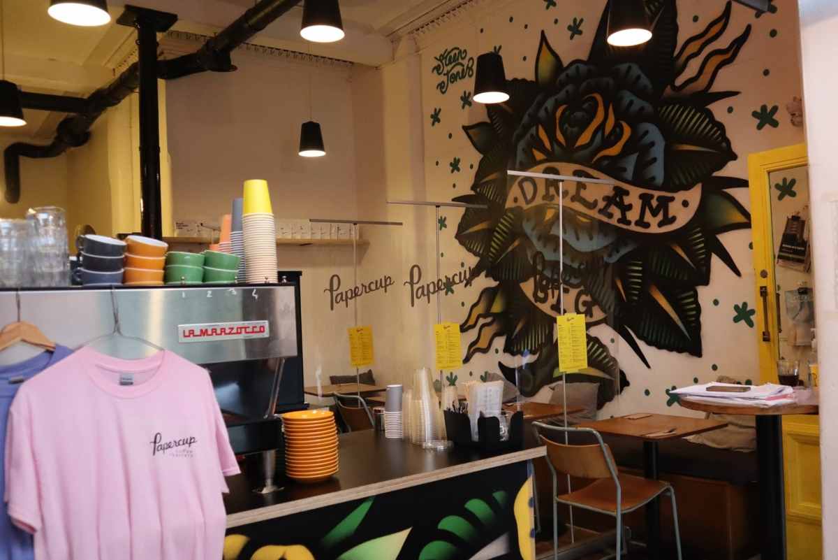 interior-of-papercup-coffee-company-with-graffiti-on-walls