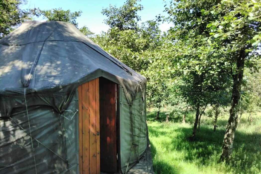 exterior-of-alden-woodland-yurt-in-the-daytime